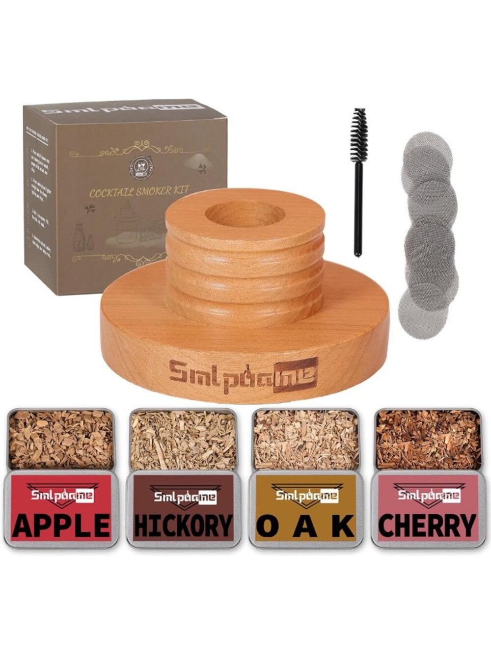 Deluxe Cocktail Smoker Kit for Whiskey, Bourbon & Old Fashioned Drinks